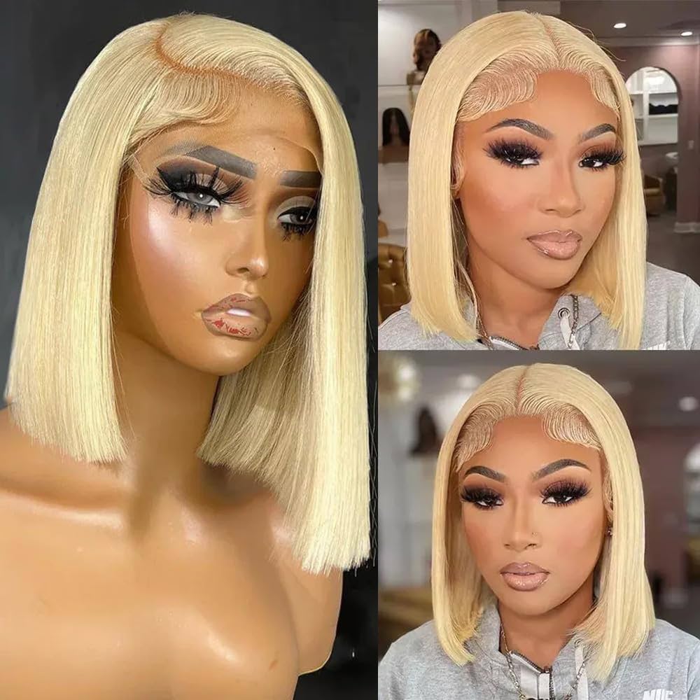 Dieulou Hair 13x4 Blonde Bob Hot Sale - 10 Inch