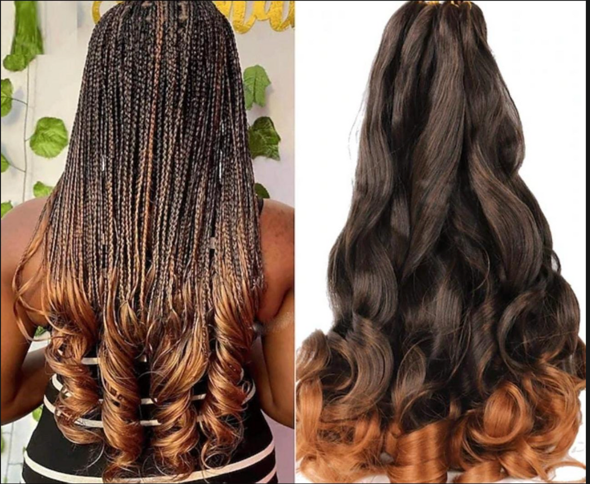 Dieulou Hair French Curls Braiding Hair 1Pc
